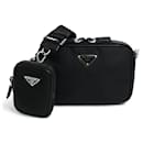 Prada Brick Re-Nylon x Saffiano Leather Shoulder Bag