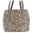 Borsa in pelle marrone Jimmy Choo