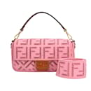 Fendi Embroidered Baguette Shoulder Bag