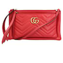 Gucci GG Marmont rote Leder Schultertasche