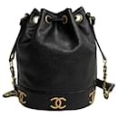 Bolsa de ombro Pochette em couro caviar Chanel