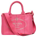 Prada Pink Denim Tote Bag