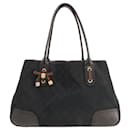 Gucci GG Pattern Princess Ribbon Sherry Line Tote Bag