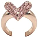 Anello da Donna Louis Vuitton Essential V Strass in Oro Rosa