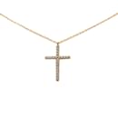 Collier en strass Tiffany Cross en or rose - Tiffany & Co