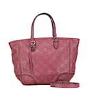 Gucci Guccissima Pink Leather Handbag