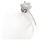 Tiffany Solitaire Diamantring mit scharfem Rand - Tiffany & Co