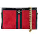 Bolso de hombro de cuero de gamuza Gucci