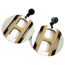 Hermes Buffalo Horn Stud Earrings - Hermès