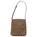 Sac à épaule Damier Ebene Louis Vuitton