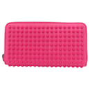 Christian Louboutin Pink Leather Long Wallet