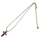 Collier croisé multi-couleurs en or Gucci