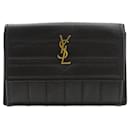 Saint Laurent Black Calfskin Coin Purse