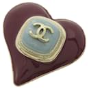 Broche Chanel Coco Mark en Bordeaux