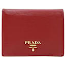 Prada Bi-Fold Wallet in Lacca Red