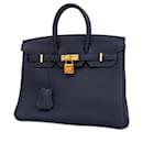 Sac à main Hermes Birkin 25 en Bleu Nuit - Hermès