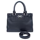 Salvatore Ferragamo Gancini Leather Handbag