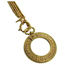 Pendentif de collier chaîne avec loupe Chanel