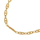 Celine Gold Metal Long Triomphe Necklace - Céline