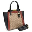 Coach Signature Troop Handbag