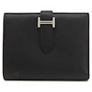 Hermes Bearn Compact Black Bi-fold Wallet - Hermès