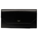 Balenciaga Continental Wallet in Black Calf Leather