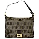 Fendi Zucca Pattern Mamma Baguette Shoulder Bag