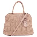 Prada Pink Beige Calfskin Handbag