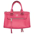 Prada 1BB022 Women's Leather Handbag in Peonia