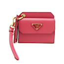 Prada Saffiano Card Case in Peonia