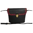 Yves Saint Laurent Cutout YSL Leather Shoulder Bag Pochette