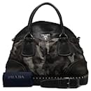 Prada Camouflage Studded Handbag