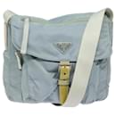 Borsa a Spalla PRADA in Nylon Azzurro Chiaro Auth 80574 - Prada