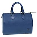 LOUIS VUITTON Epi Speedy 25 Bolsa de Mão Azul Toledo M43015 LV Auth ep4761 - Louis Vuitton