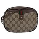 GUCCI GG Supreme Web Sherry Line Shoulder Bag PVC Beige 156 02 066 Auth 81008 - Gucci