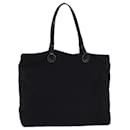 FENDI Zucca Canvas Hand Bag Black Auth 81139 - Fendi