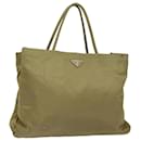 PRADA Nylon-Handtasche Khaki Auth 80103 - Prada