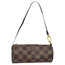 LOUIS VUITTON Damier Ebene Papillon Pouch LV Auth 80306 - Louis Vuitton