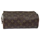 LOUIS VUITTON Monogram Trousse Patte Pression Cosmetic Pouch M47636 Auth 80320 - Louis Vuitton