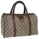 Sac Boston GUCCI GG Supreme Web Sherry Line PVC Beige Rouge 40 02 007 Auth 80124 - Gucci