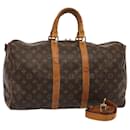 LOUIS VUITTON Monogram Keepall Bandouliere 45 Boston Bag M41418 LV Auth 80545 - Louis Vuitton