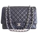 Chanel Classic Jumbo Black Caviar Bag