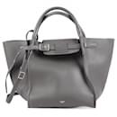 CELINE Grand Sac en Cuir de Veau Lisse Petit Sac 2en1 en Gris - Céline