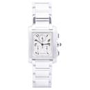 Orologio Cartier Tank Frasaise Chrono Reflex W51001Q3 2303BB11759 SS QZ quadrante argento