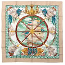 Hermes Silk Scarf "VIVE LE VENT" Design by Laurence Bourthoumieux 100% Silk Scarf - Hermès