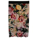 Dolce & Gabbana Knee-Length Skirt in Floral Print Viscose