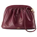 Bourse Ninon Crossbody - A.P.C. - Synthetic - Burgundy - Apc