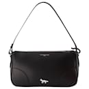 Boogie Baguette Shoulder Bag - Maison Kitsune - Leather - Black - Autre Marque