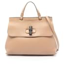 Gucci Bamboo Daily Handbag  Leather Handbag 392013 in Very Good Condition