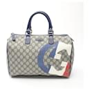 Gucci GG Supreme 2WAY Boston Bag Canvas Handbag 409527 in Great Condition